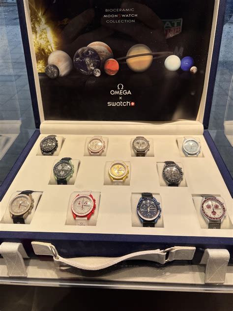 omega swatch watch box